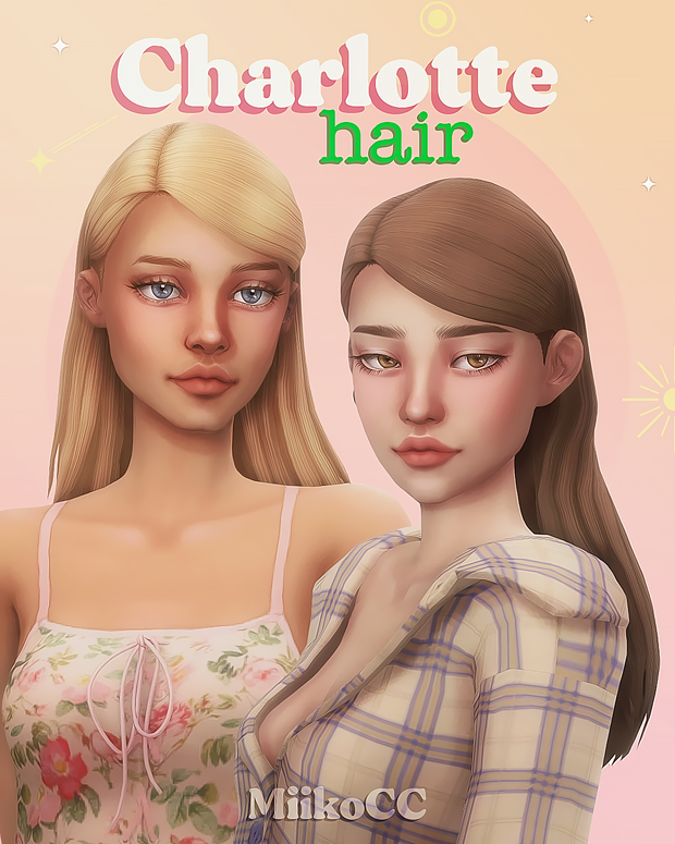charlotte Long Straight Hair
