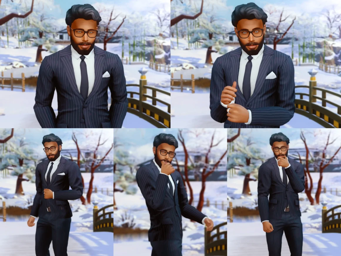 Sims 4 CAS Poses for Male Sims Katverse