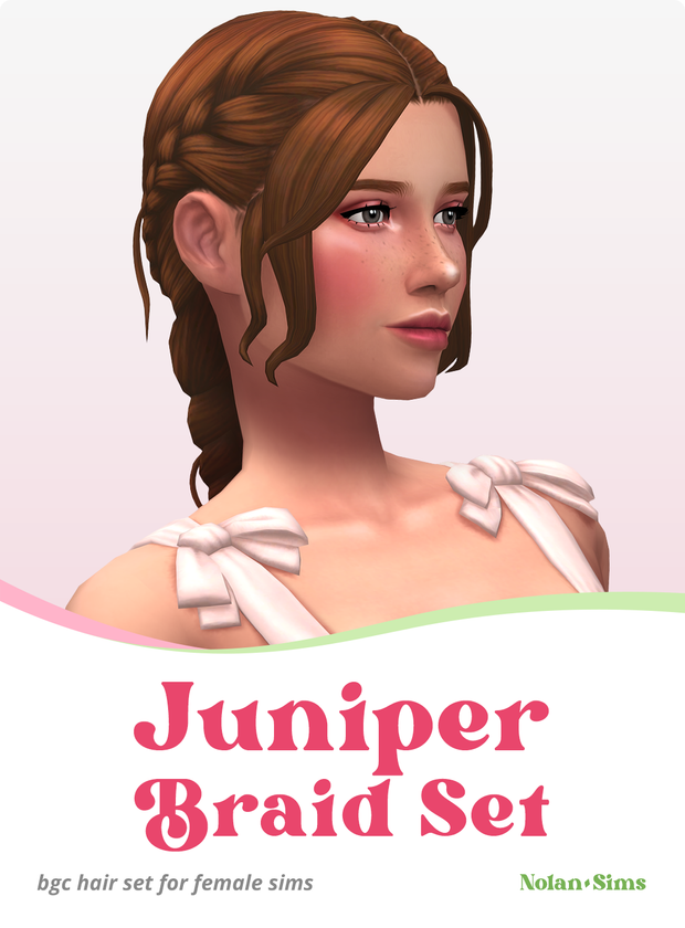 juniper braid hair sims 4 cc