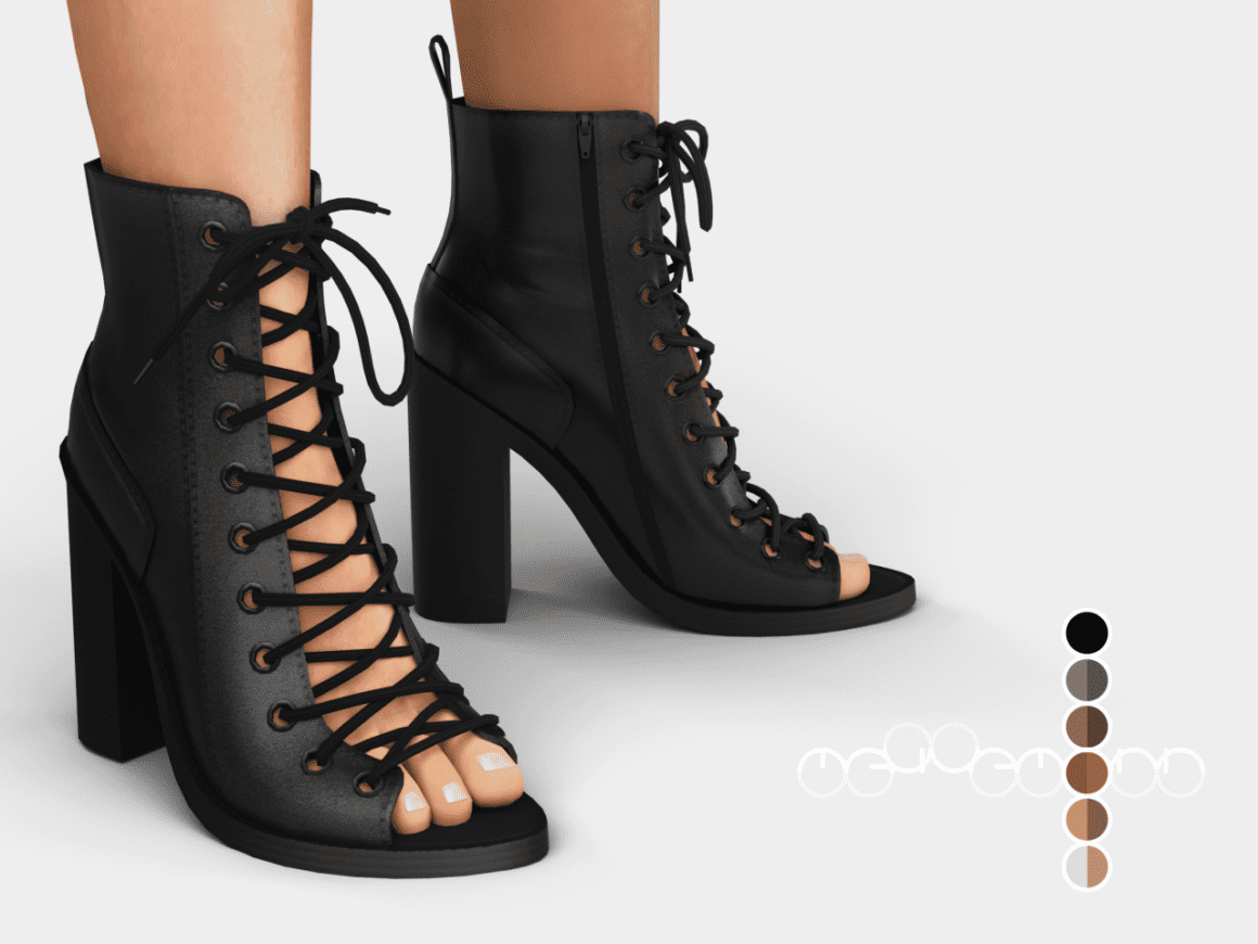 sims 4 lace up heels