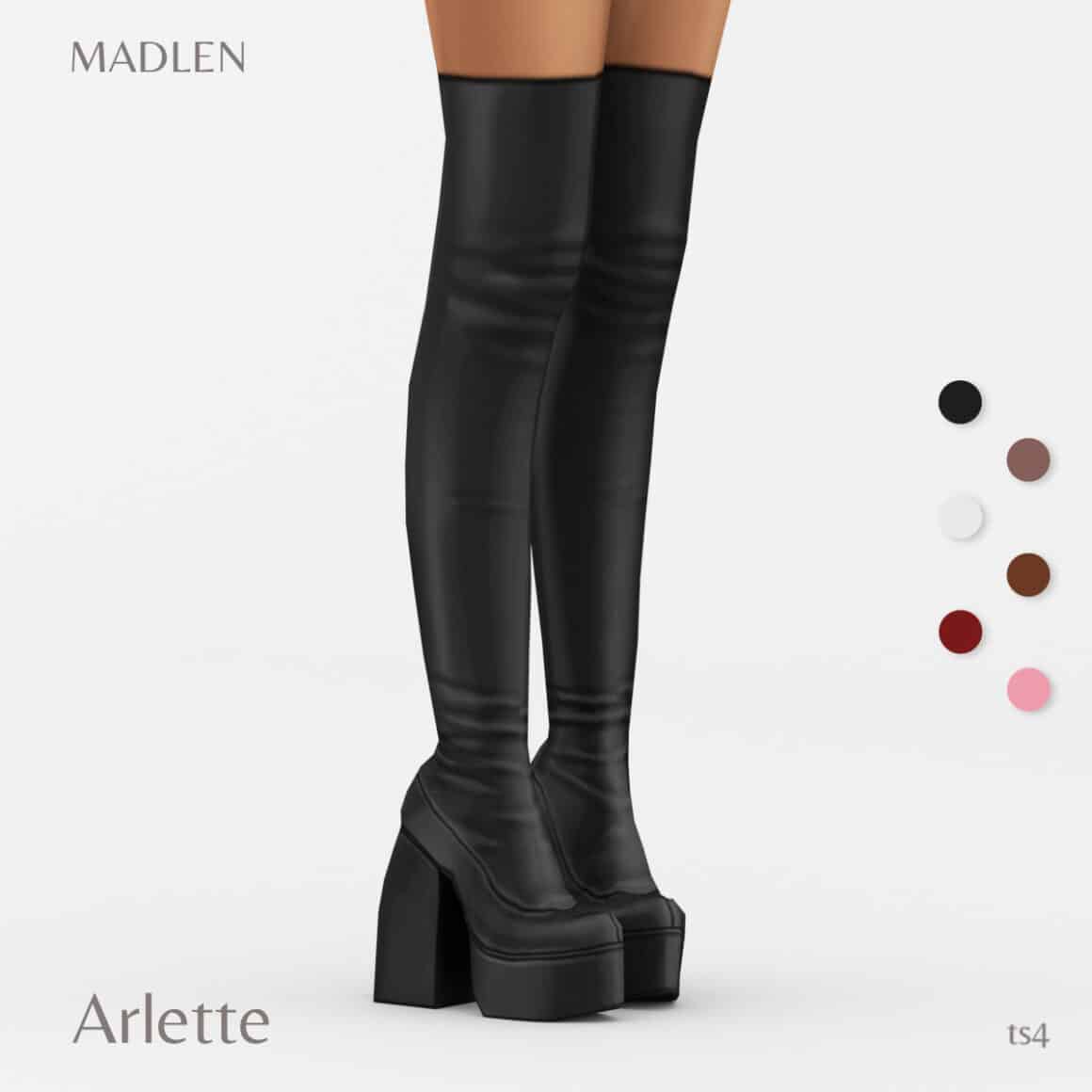 sims 4 cc knee high boots