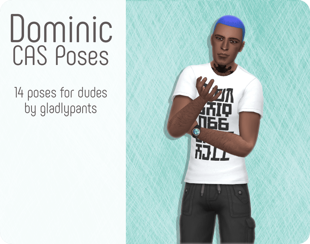 Sims 4 Male CAS Poses gladlypants