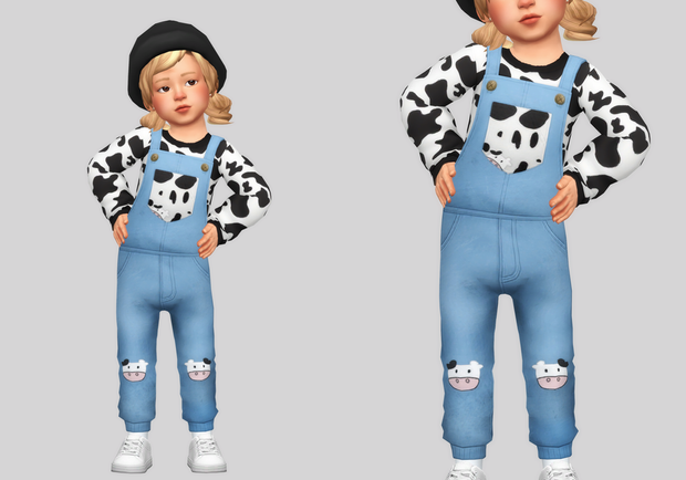 Sims 4 Toddler CC Overalls
