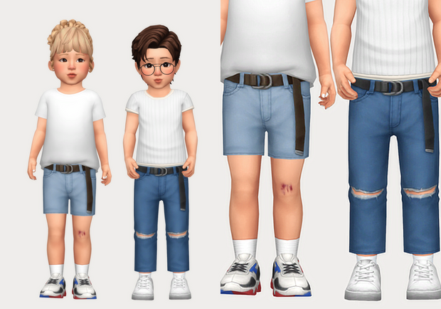 Sims 4 Toddler CC Jeans & Shorts