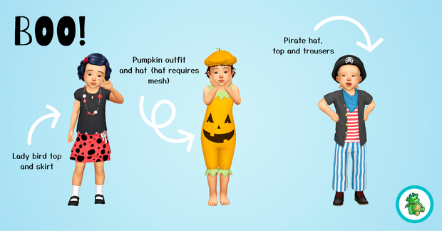 Sims 4 Toddler Halloween Costumes