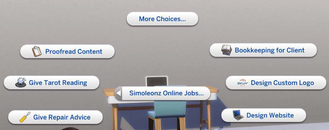 Simoleonz Online Jobs Mod