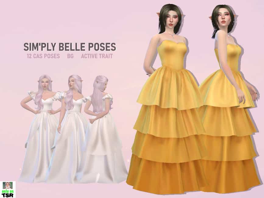 Sim'ply Belle Ball Gown Poses