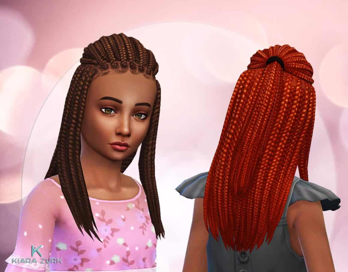 Sims 4 Long Braided Hair
