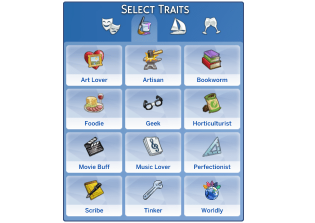 Sims 4 Hobby Traits Pack