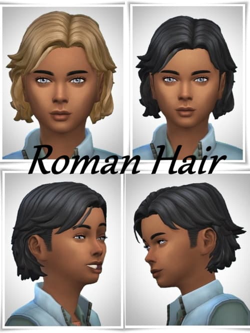  Sims 4 Roman Kids Hair