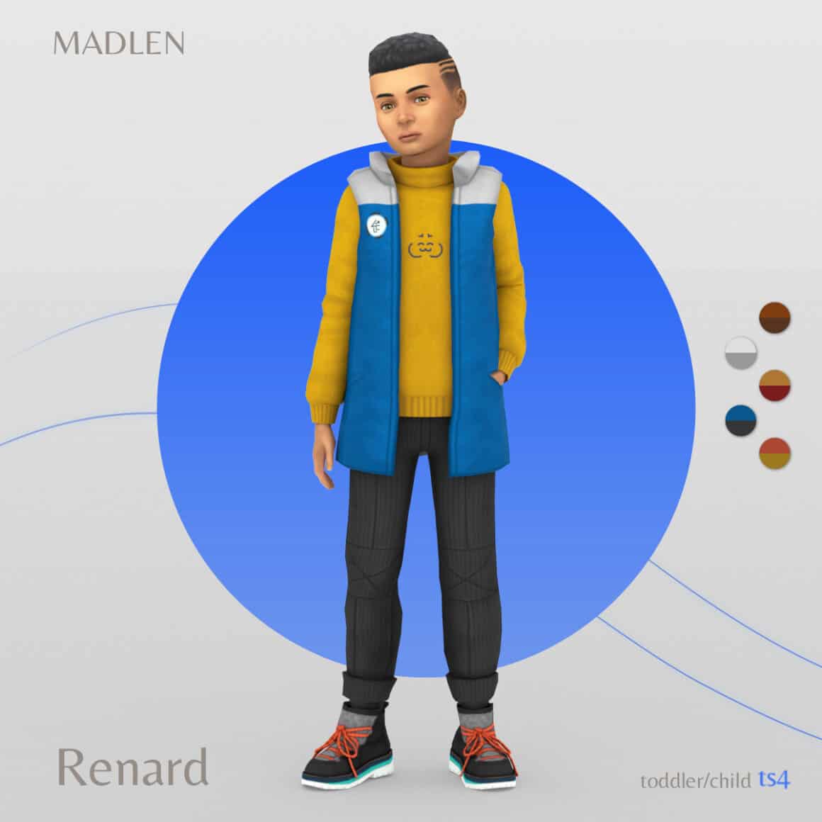 Sims 4 Kids Renard Puffer Jacket