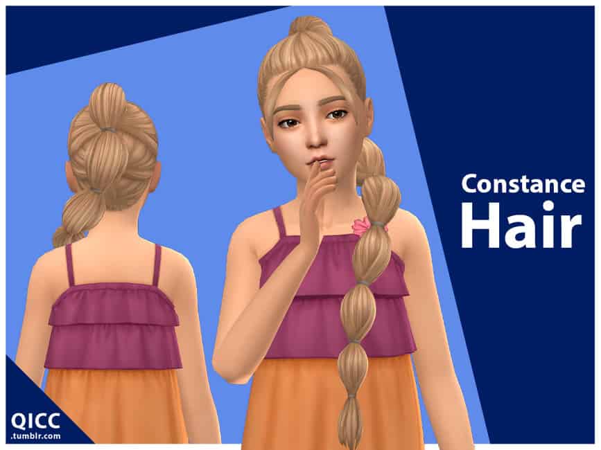 Sims 4 kids Constance Hair