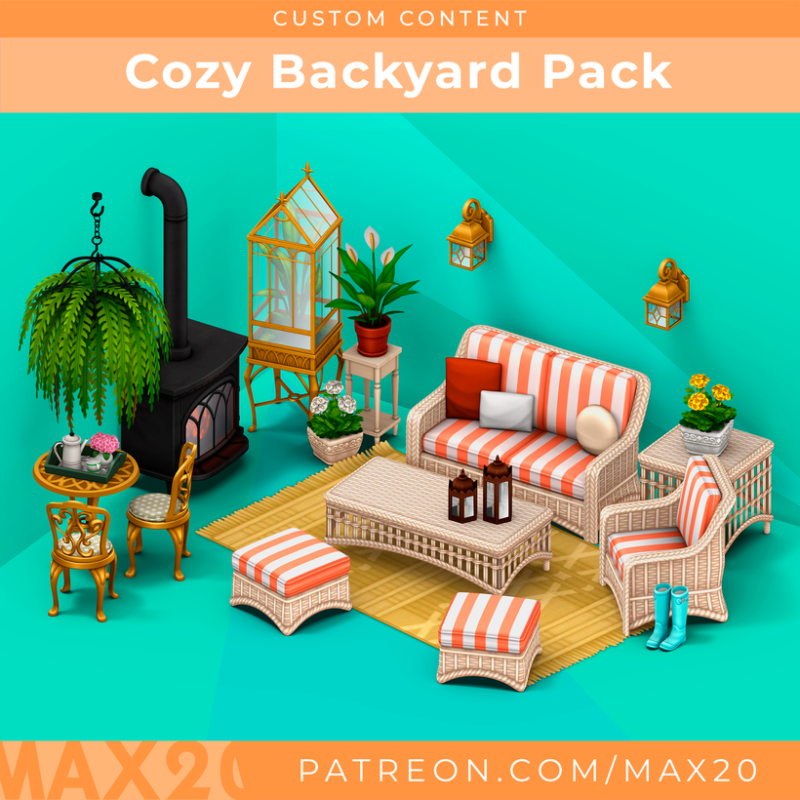 Sims 4 Cozy Backyard Pack