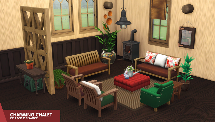 Sims 4 Charming Chalet CC Pack