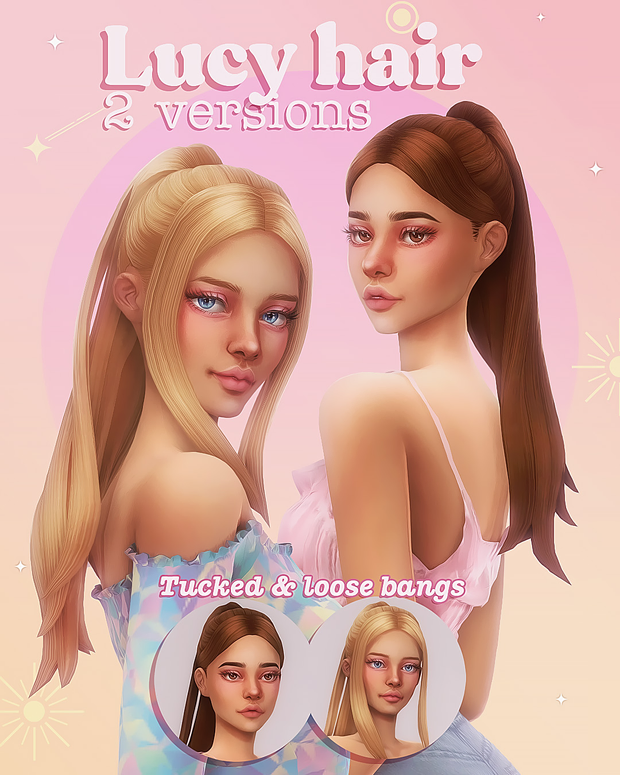 Sims 4 High and Long Ponytail