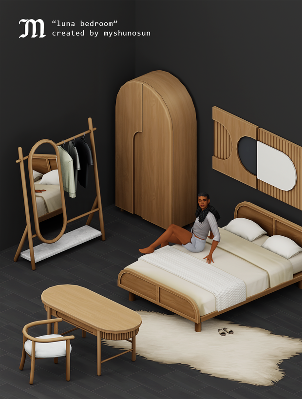 Luna bedroom sims 4 (CC Pack)