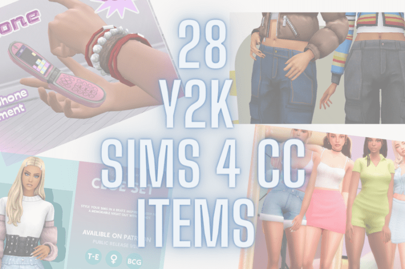 Transport Your Sim Back to The 00s With This Y2k Sims 4 CC