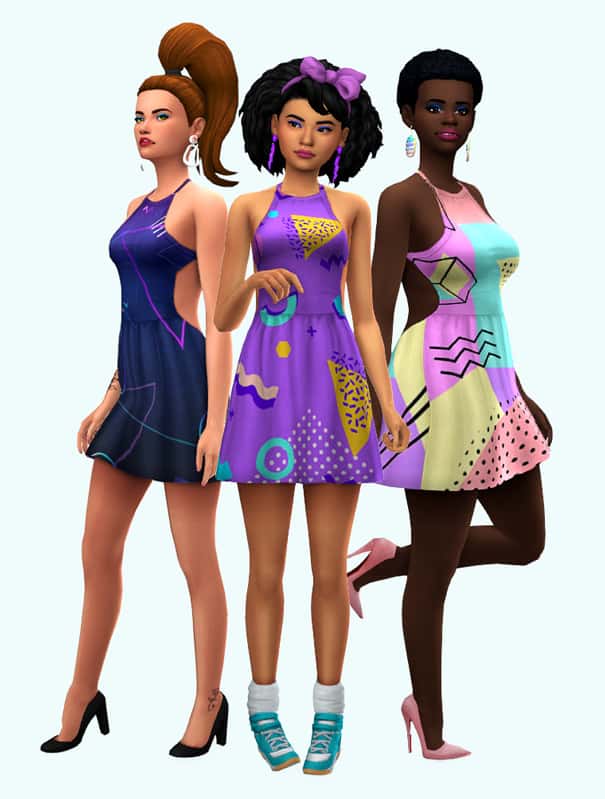 Sims 4 Playful party Dress