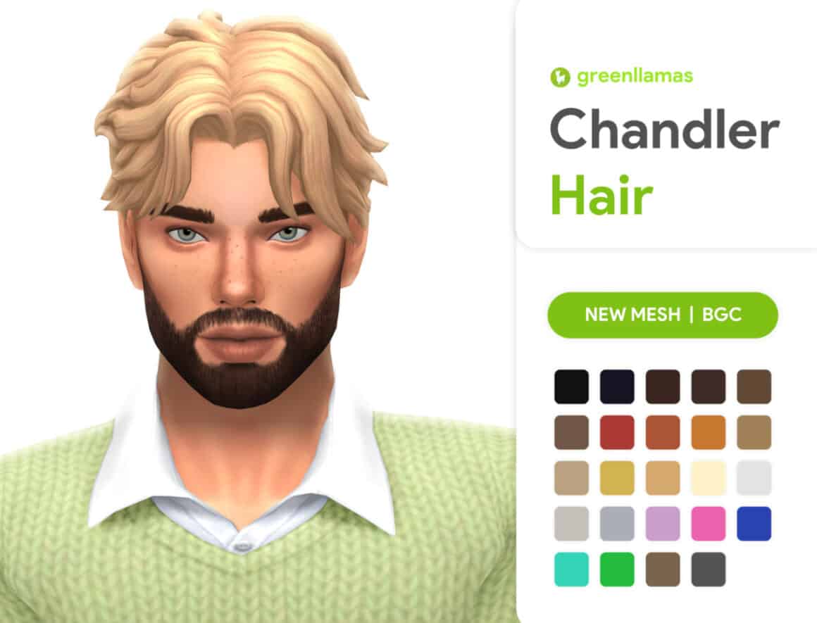 Sims 4 90s Inspired Middle Part Hair