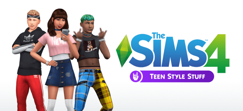 Sims 4 Teen Style Stuff CC Pack