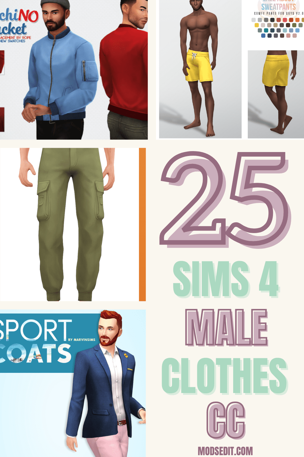 Sims 4 Male Clothes CC