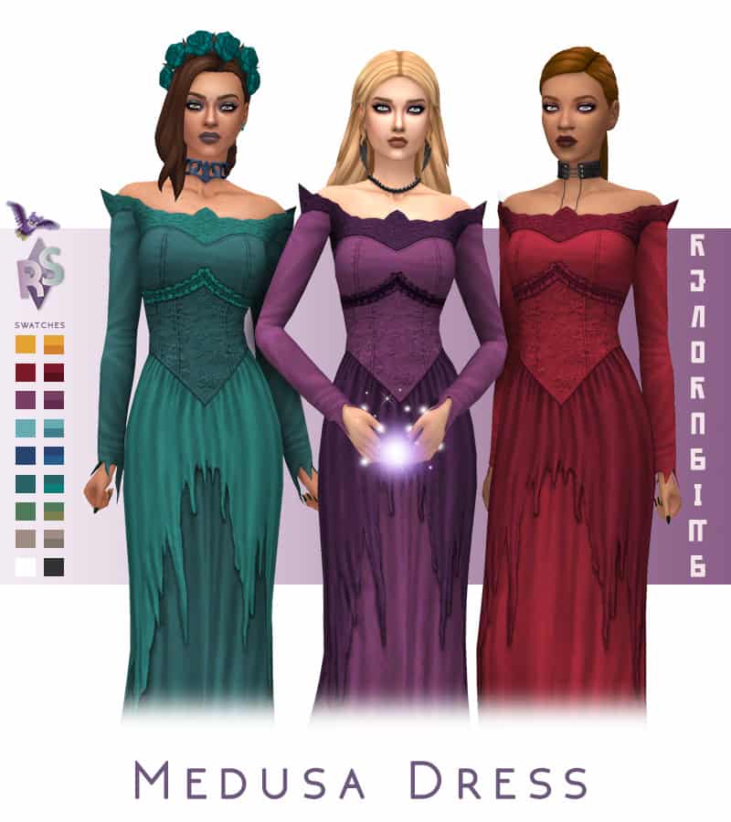 Sims 4 Evil Witch Dress