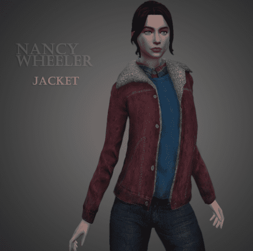 Sims 4 Nancy’s Wheeler Jacket