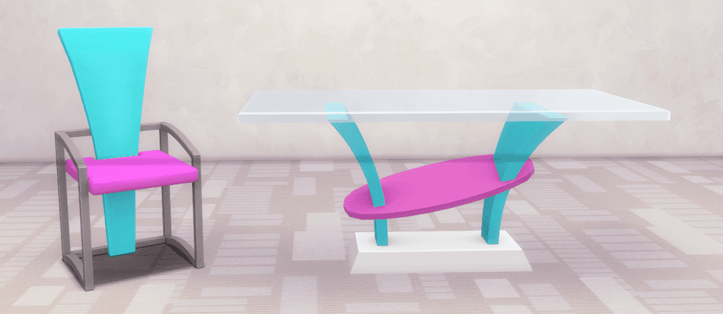 Sims 4 80′s mini furniture set
