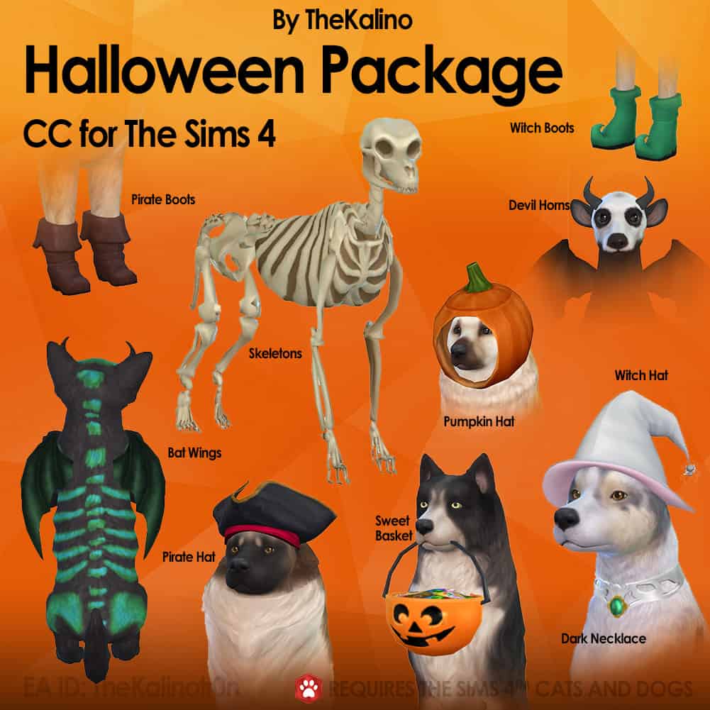 Sims 4 Cats & Dogs Halloween Pack