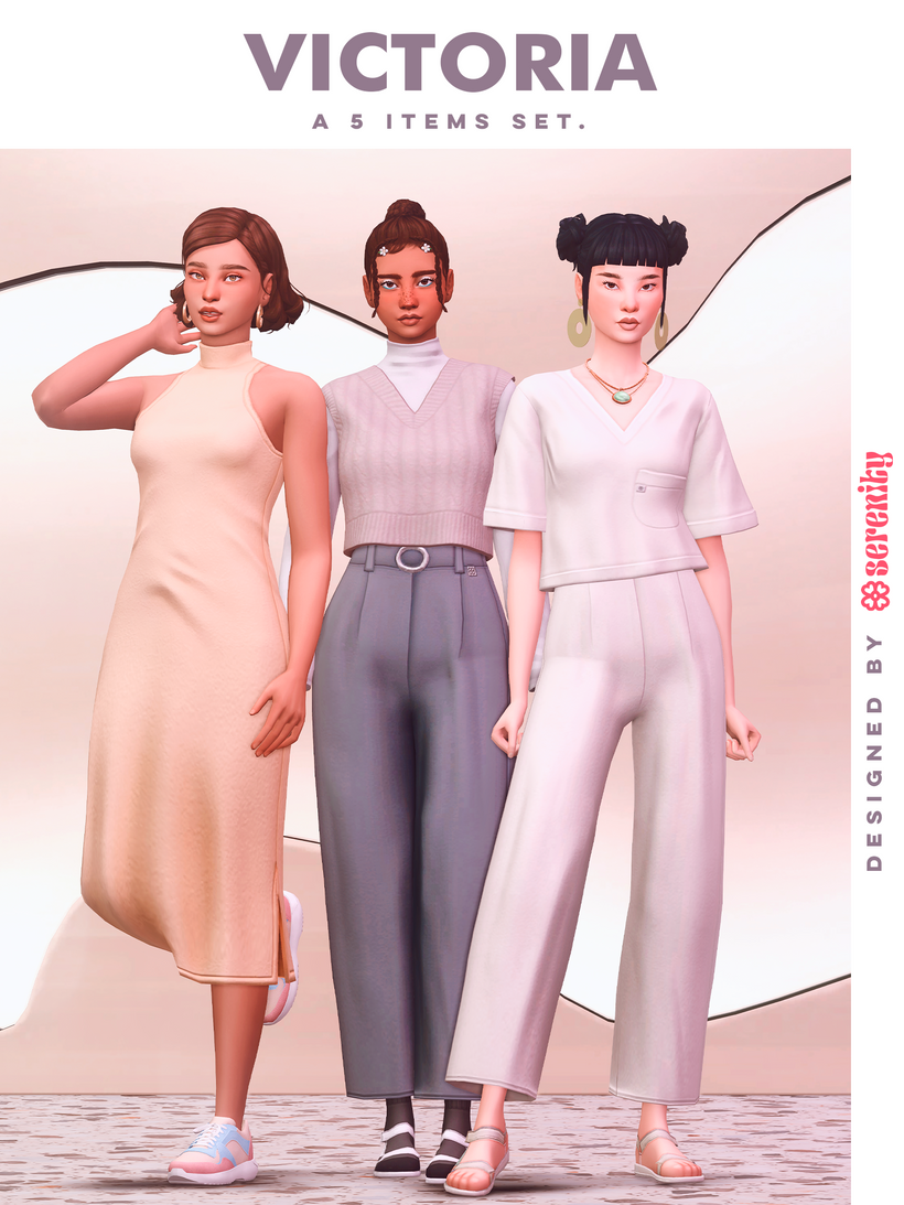 Sims 4 Victoria Clothing Set