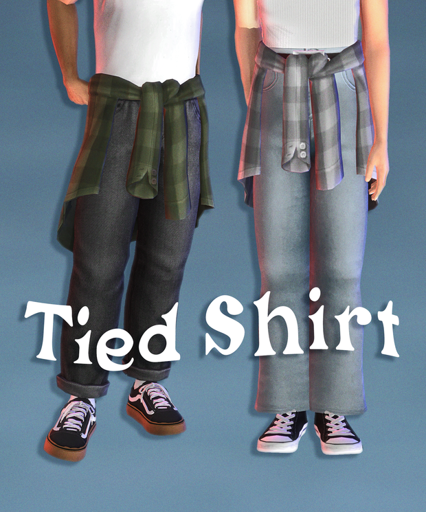 Sims 4 Tied Shirt