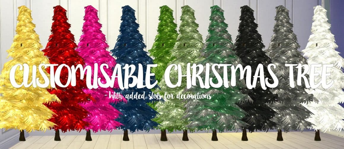 Sims 4 Customisable Christmas Tree