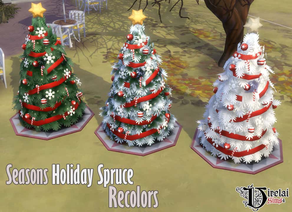  Sims 4 Seasons Holiday Spruce Recolor
