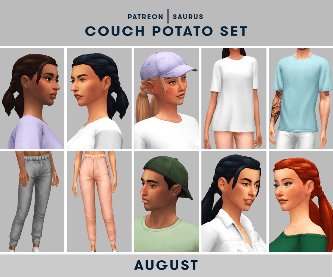 Sims 4 Coach Potato Set