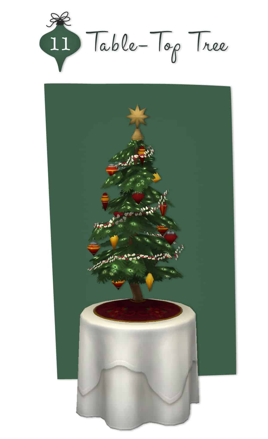 Sims 4 Tabletop Christmas Tree