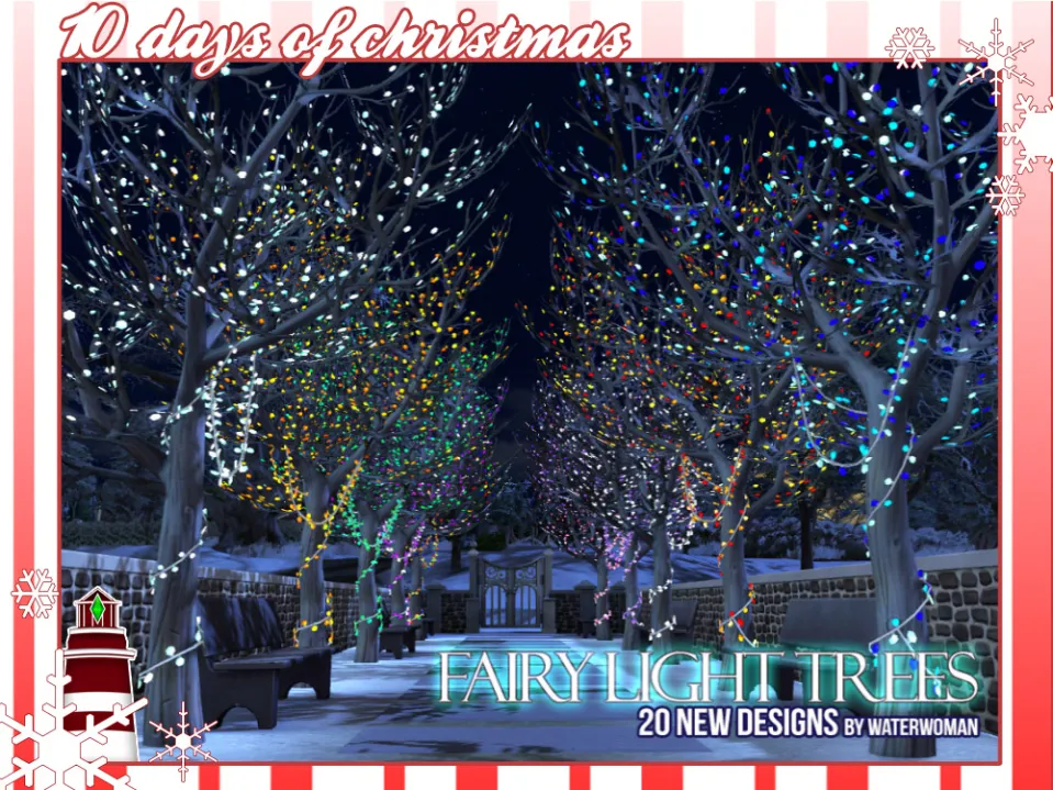 Sims 4 Fairy Light Trees
