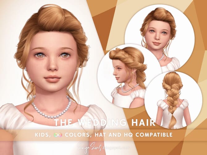 Sims 4 The Wedding Hair Kids