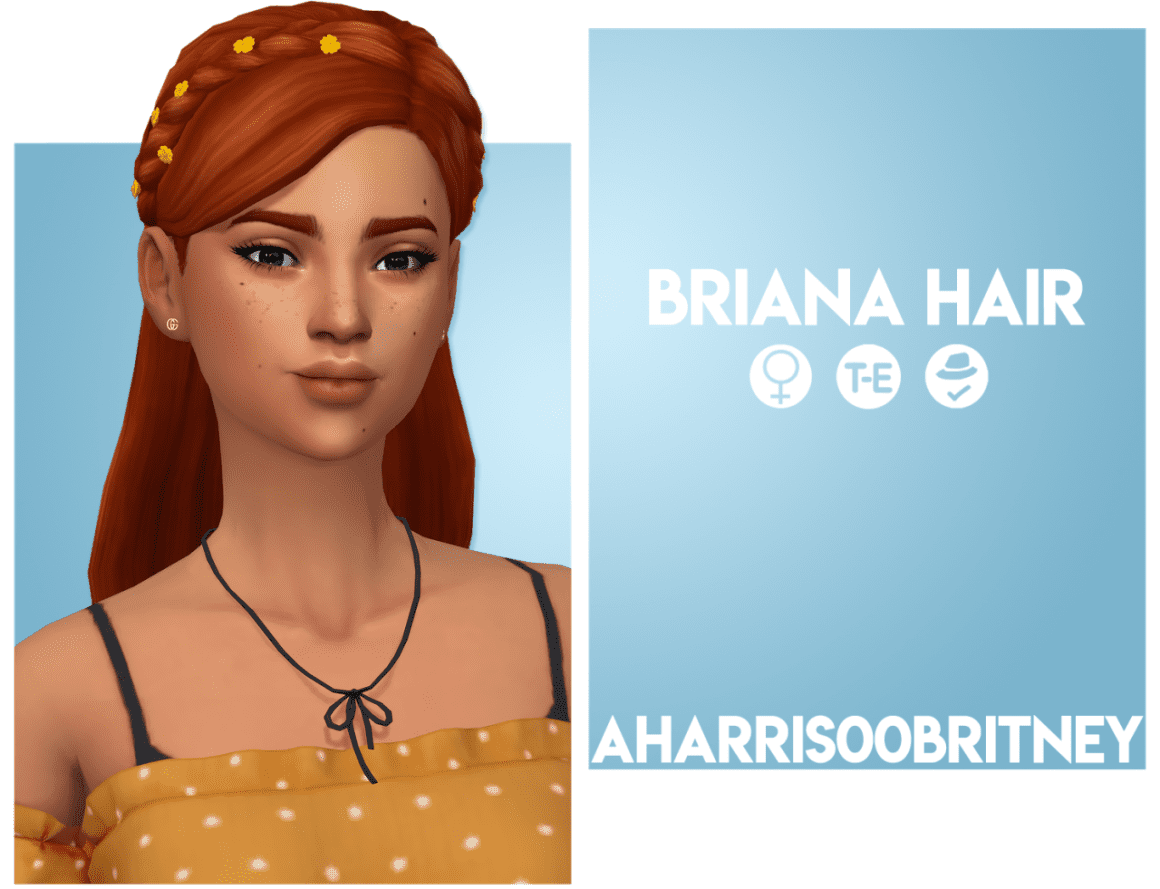  Sims 4 Briana Hair