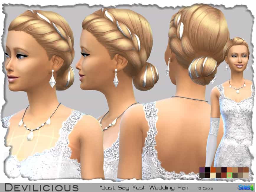 Sims 4 Just Say Yes Wedding Hair