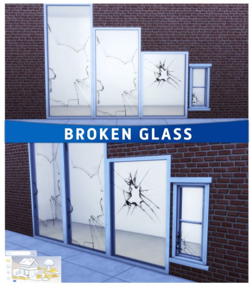 Sims 4 Broken Glass Windows