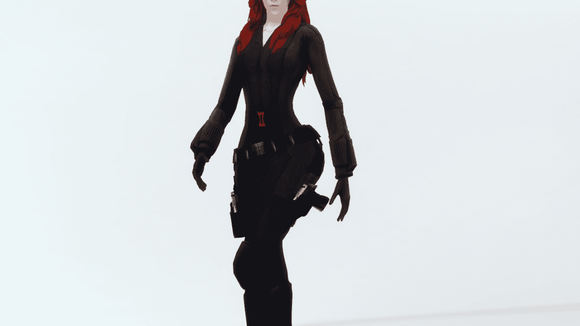 Sims 4 Black Widow from Captain America Civil War Outfit