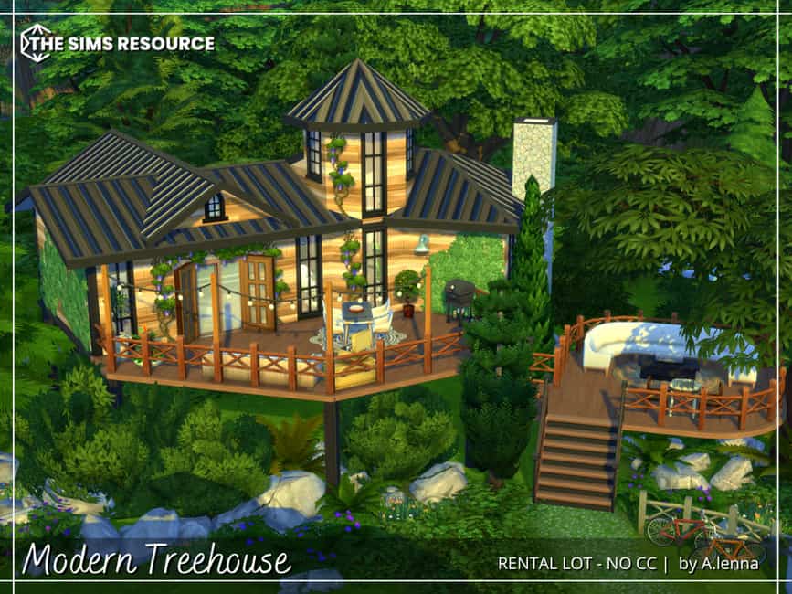 Sims 4 Modern Treehouse