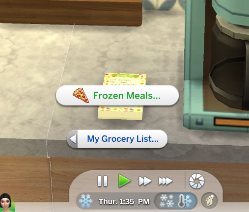 Sims 4 My Grocery Shopping List mod